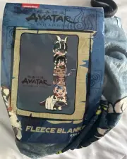 Avatar Last Airbender Aang Appa Katara Sokka Toph Zuko Momo Fleece Throw Blanket