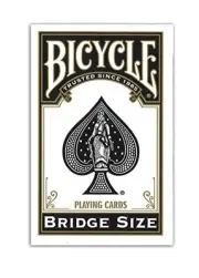 Bicycle Playing Cards Black 5.7 X 8.8 1.8 Cm 86C Rider Back Bridge Size