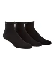 [Calvin Klein] Quarter Crew Sports Socks 3 Pack in Black