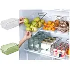 Fridge Drawer High Capacity Keep Neat Anti-crack Fridge Drawer Smooth Edge