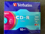 Verbatim Vinyl/CD-R 10 Pack 5 Colors - BRAND NEW & SEALED