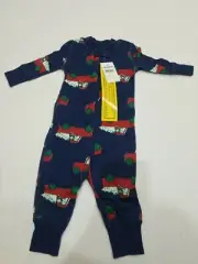 NWT HANNA ANDERSSON DISNEY MICKY TRADITIONS ORGANIC ZIPPER PAJAMA, 50CM, 0-3 MO