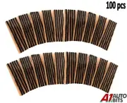 100 Pcs Car Van Bike Tubeless Tyre Puncture Repair Kit Strips Plug 20 Cm / 8"
