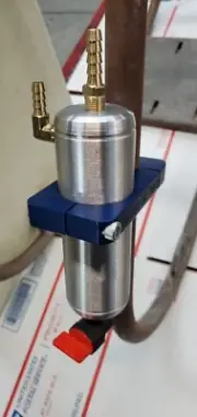 Mini bike catch can mount 7/8ths frame. GTS frames