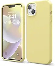 [elago] Liquid Silicone Case Compatible with iPhone 14 Case (6.1"), Premium Silicone, Full Body Protection - 4 Layer Shockproof Phone Cover, Anti-Scratch Soft Microfiber Lining (Yellow)