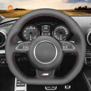 DIY Leather Hand Sewn Steering Wheel Cover for Audi A5 A7 RS 5 RS 7 S3 S5 SQ5