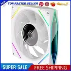 120mm ARGB Case Cooler Fan 4pin PWM Silent Chassis Cooling Fan (White REGULAR)