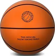 LINZXNBKING Official Size 7 (29.5") Silent Basketball High-Density Soft Foam and Low Noise Indoor Training Ball Easy Grip Highly Elastic Practice Ball
