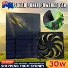 30W Solar Powered Panel Exhaust Roof Attic Fan Air Ventilation Vent Van AU