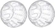LIGHTAOTAO 2Pcs Hamster Exercise Ball Transparent Spinner for Small Pets for Guinea Pigs Mice Gerbils Promotes Health Vitality