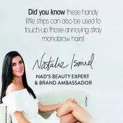 Nad's Facial Wax Strips - Facial Hair Removal for Women -Waxing Kit With 48 Face