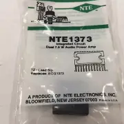 (1) NTE NTE1373 Integrated Circuit Dual Audio Power Amplifier Circuit, 7.5W