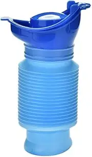 HGUIM Shrinkable Urinal,750ML Male Female Portable Mobile Toilet Potty Pee Urine Bottle,Reusable Emergency Urinal for Camping Car Travel Traffic Jam and Queuing