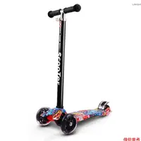 在飛比找蝦皮商城優惠-[新品]兒童折疊滑板車 3 輪滑板車帶發光輪踢滑板車適合幼兒