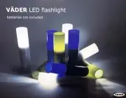 IKEA NEW VADER MANY FUN FOR KIDS LED FLASHLIGHTS 6 1/2"