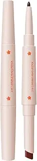 2 in 1 Dual Lipstick and Lip Liner Set for Women,Matte Long Lasting Satin Finish Velvet Lipliners Lipgloss,Combo Lipliners Pencil Set for Women