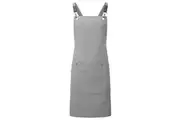 Premier Cross Back Clip Bib Apron (Dark Grey) (One Size)