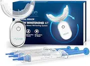 MySmile 30 Treatments Teeth Whitening Kit with LED Light for Sensitive Teeth, 3Pcs Enamel Safe Teeth Whitening Gel,10 Fast Fast Remove 20 Years of Stains, Whitening Tooth Care Oral Bright Smile Alternative Teeth Whitening Strips ﻿