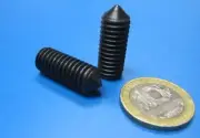 Alloy Steel Set Screws, Cone Point, 3/8"-16 x 1.00" Length, 20 Pieces