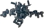 50Pcs M2 M2.5 M3 M4 PWM DIN967 Black Pan Padded Screws Referral Computer Case Chassis Fixed Motherboard Screws with Pad(4mm,50pcs-m3)