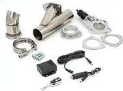 New 2.5 3 inch electric exhaust muffler valve cutout system remote switch controller dump exhaust cutout bypass valve KYR(2.5inch(63mm))
