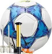 Youth Soccer Ball with Pump and Net Bag,Soccer Ball,Youth Soccer Ball | Training Soccer Ball,Wear Resistant Sewing Ball for Boy