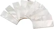 Parliky 10pcs White Shell Guitar Fretboard Inlays Gf122 Easy to Cut Install Diy Guitar Fretboard Markers for Neck