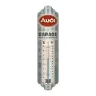 Nostalgic Art Metal Thermometer Audi Garage Celsius/Fahrenheit Home Decor Grey