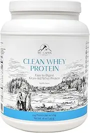 MT. CAPRA SINCE 1928 Goat Whey Protein | Grass-Fed Undenatured Whey Protein Powder from Pastured Goats, High in Branch Chain Amino Acids, Natural Vanilla - 1 Pound