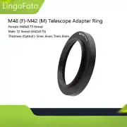 M48 to M42 Telescope Adapter Ring M48x0.75 to M42x0.75 Female to Male 5/6/7mm