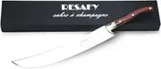 Resafy Champagne Saber With Gift Box - Knife, Sword, Opener (Redish-Brown)