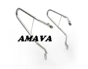 SILVER SOFT PANNIER RAILS For Royal Enfield INTERCEPTOR 650, CONTINENTAL 650