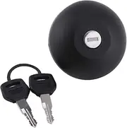 Sluffs Black Plastic Gas Tank Cap Cover, Gas Cap Fuel Cap Replacement, Fuel Petrol Die-sel Locking Cap Cover with 2 Keys for Ren-Ault Master II 1998-2010, Fuel Filler Cap