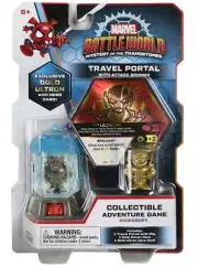 **Funko Marvel Battleworld Travel Portal With Attack Spinner & Gold Ultron New**