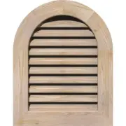 Ekena Millwork Gable Vents + Louvers 35" Paintable Ventilation Functional Pine