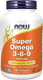 Now Foods Super Omega 3-6-9 Soft-gels, 1200Mg, 180-Count