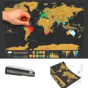 42x30cm Scratch Map World Travel Map Erasable Creative Home Decoration Wall