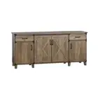 Maestro Furniture Cairo Credenza Office Storage Cabinet Sideboard W/ Doors - Rus