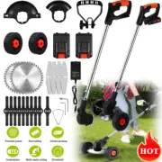 Electric Cordless Grass Trimmer Lawn Mower Whipper Cutter 2x Battery for Makita