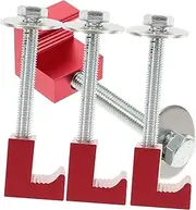 Gadpiparty 4pcs Aluminum J Hooks Kit Durable Truck Bed Tool Box Mounting Clamps for Secure Cargo Attachment Heavy Duty Design for Pickup Trucks Easy to Install and Reliable Performance