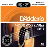 在飛比找蝦皮購物優惠-DAddario 民謠吉他弦 EXP10 Coated 80