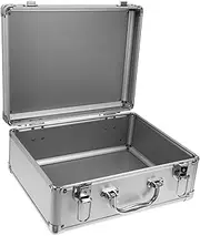 GREENADSCAPE Box Suitcase Hard Briefcases for Men Brief Case Metal Briefcase Money Briefcase Aluminum Storage Case Maintenance Tool Case Portable Workstation Briefcase Mechanics Tools Organizer