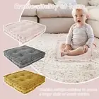 Square Floor Cushion With PP Cotton Filling Floor Pillow Faux Velvet AmxSS