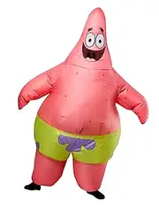 Rubies SpongeBob SquarePants Patrick Star Cute Inflatable Costume With Built-In Fan for Kids, for Themed Parties and Halloween, One Size