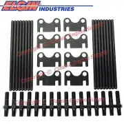 Push-Rod +100, Raised Guide Plate & 7/16" Rocker Stud Kit sb Chevy 400 350 327