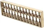 Vaguelly Brass Abacus Vintage Abacus Math Abacus Mini Abacus Figurine Abacus Sculpture Mini Abacus Statue Chinese Abacus Ornament Tabletop Abacus Decor Retro Abacus Figurine Abacus