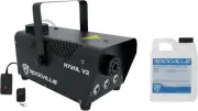 R720L V2 Fog/Smoke Machine, Wireless Remote, Wireless Timer, RGB LED Lights, Fas