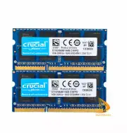 Lot Crucial 16GB/8GB/4GB PC3L-12800S DDR3-1600Mhz 1.35V SODIMM Laptop Memory RAM