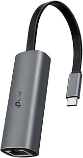 TP-Link USB C 2.5G LAN Adapter Ethernet Adapter RJ45 2500Mbps Network Adapter Compatible with Windows, Mac OS, iPadOS, Chrome OS, Linux OS and iOS, Foldable, UE302C