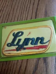 Lynn Blue Red White Yellow Vintage Name Patch (Cursive Letters) NOS